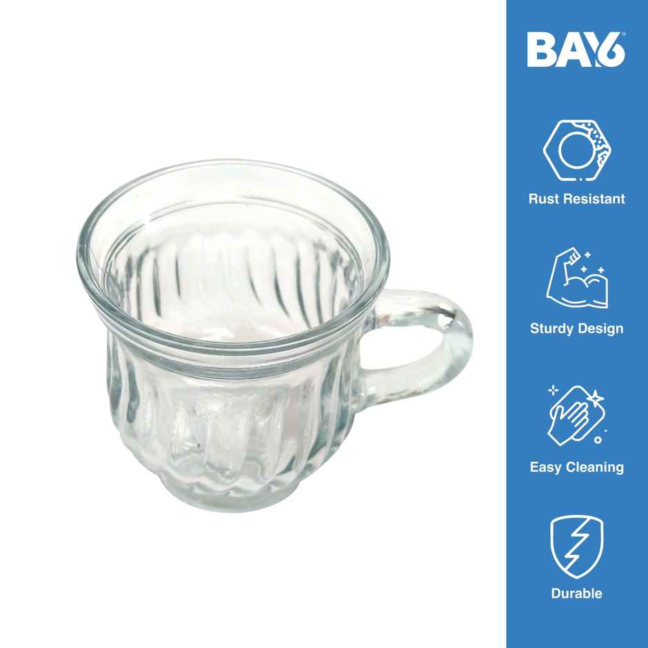 BAY6 Glass Tea Cup 100 ml - (4pc)