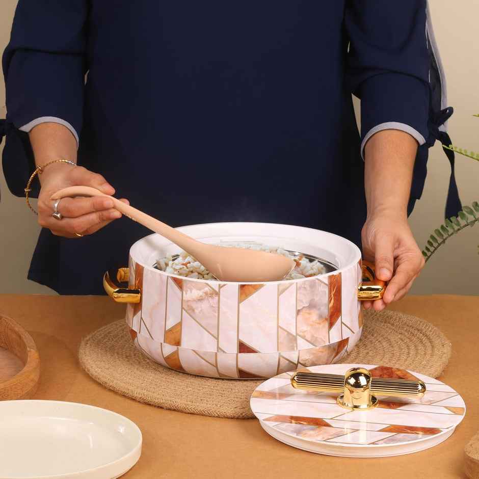 Selvel Elegance Royal Insulated Casserole| (1700ml)| Keeps Food Hot | Ceramica