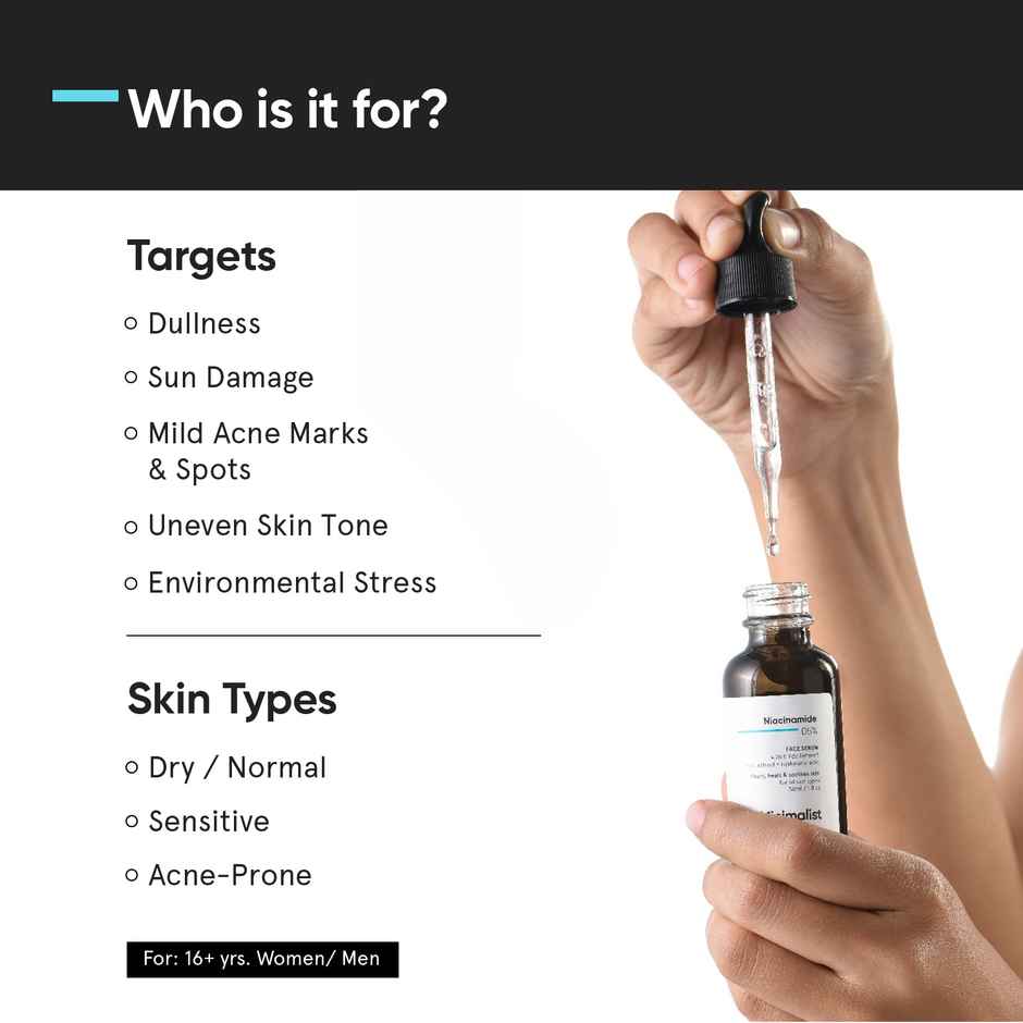 Minimalist Barrier Repair Niacinamide 5% Face Serum for Clear Glowing Skin