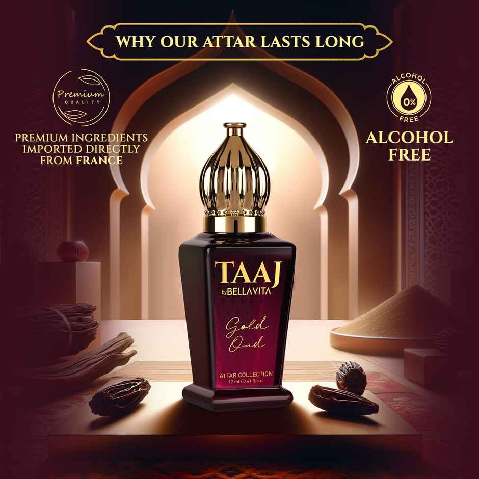 Taaj By Bella Vita Gold Oud Attar