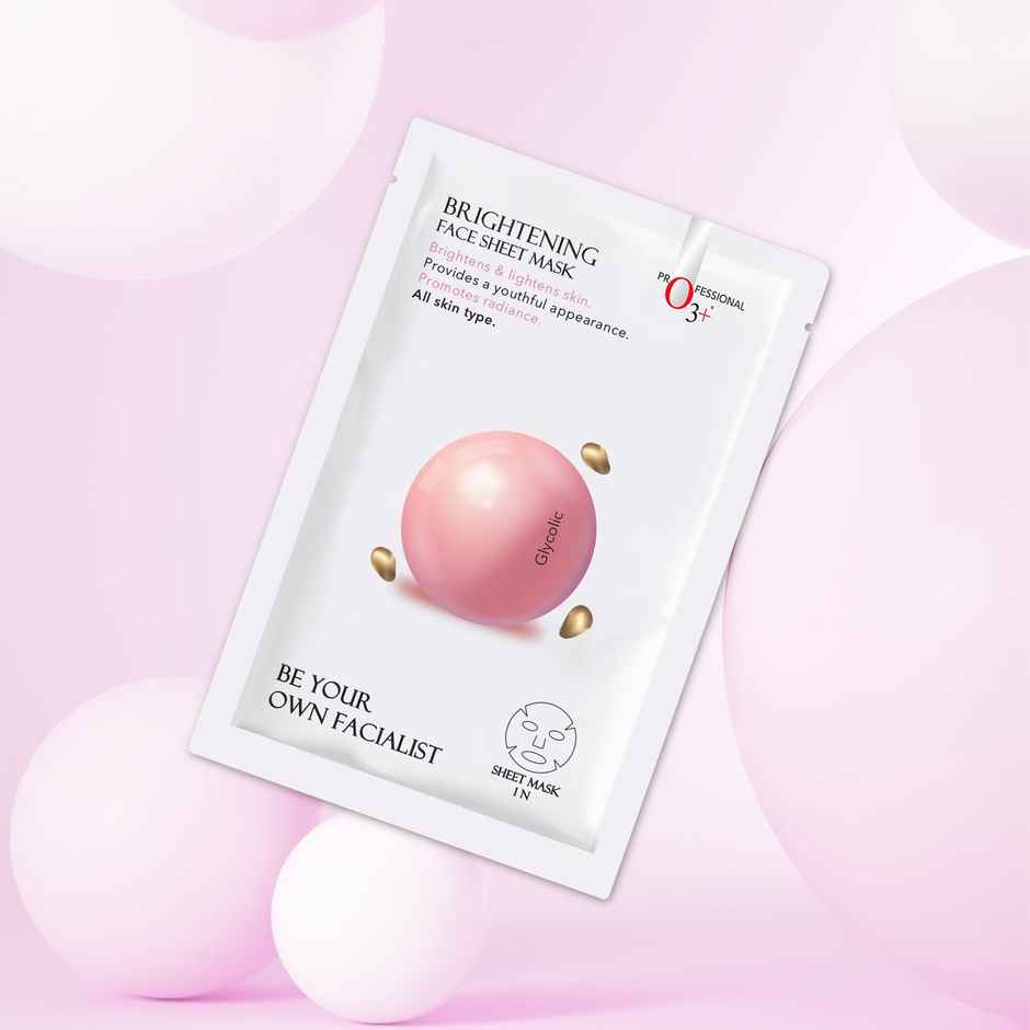 O3+ Facialist Brightening Face Sheet Mask With Glycolic