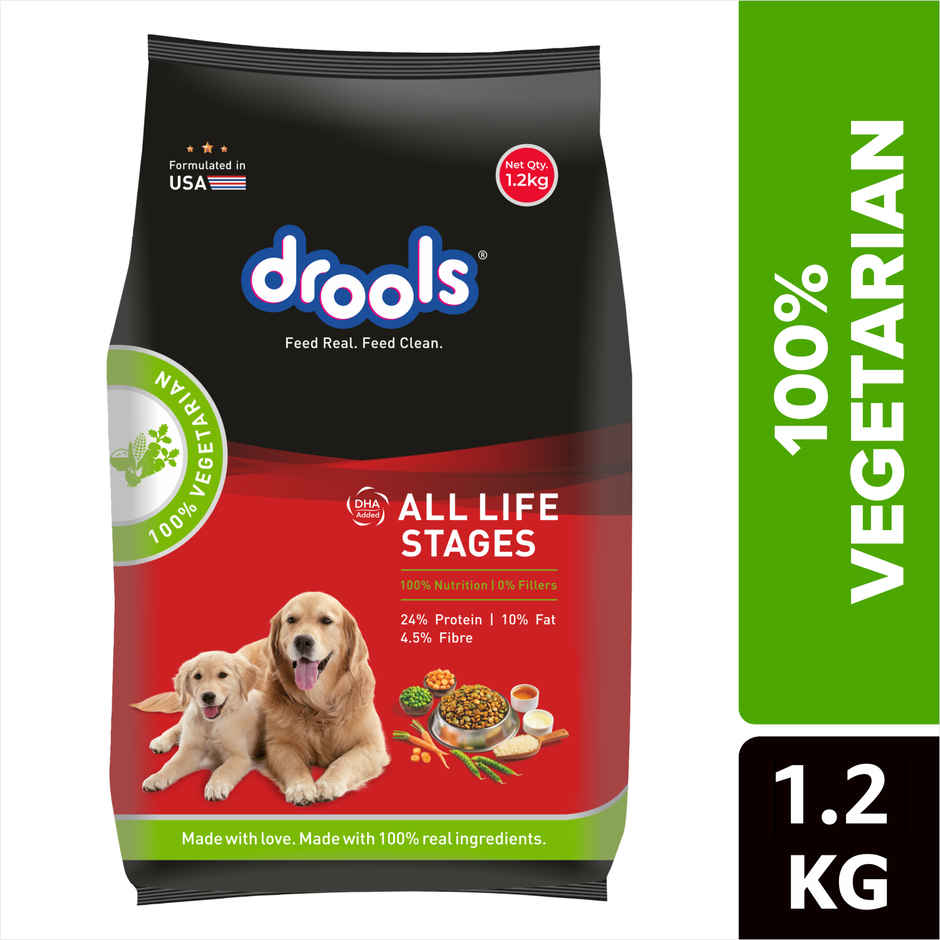 Drools All Lifestages 100% VEG Dry Dog FOOD