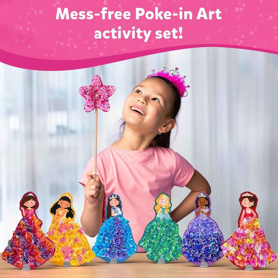 Skillmatics Poke In Art Craft Kit - Magical Princesses