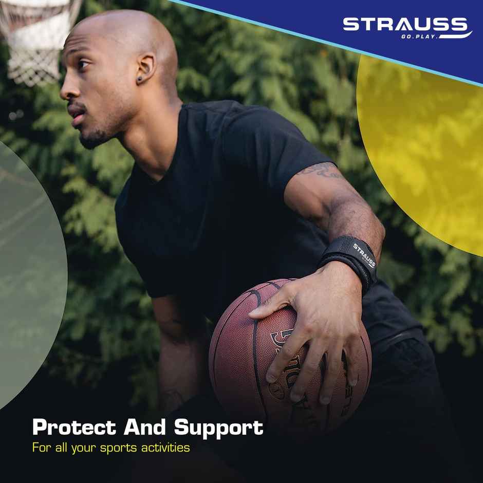 Strauss Wrist Support | Single | Free Size - Black