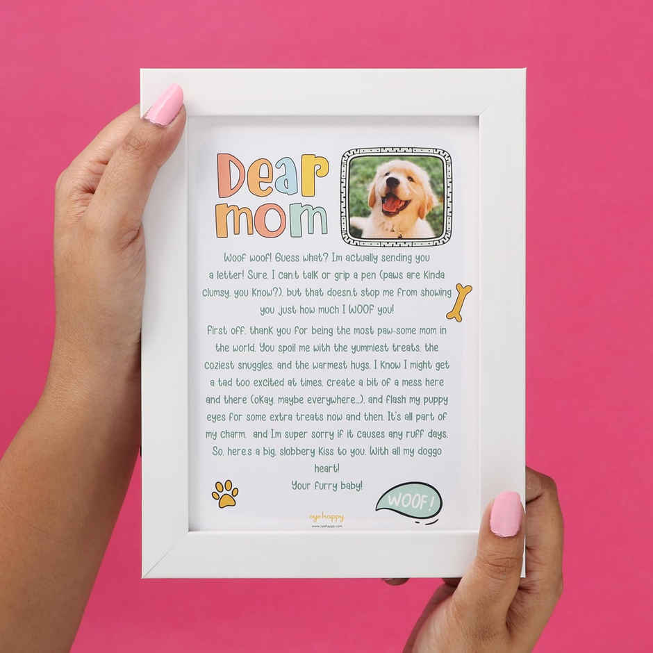 Oye Happy Letter For Dog Mom