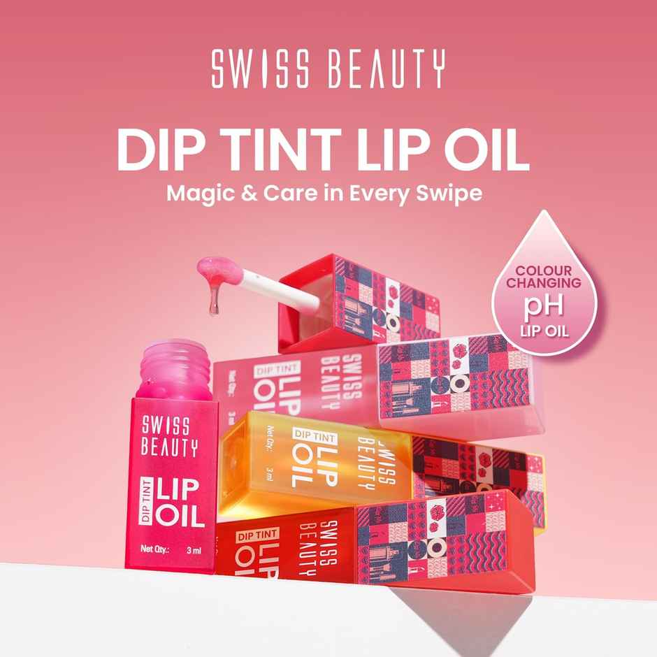Swiss Beauty Dip Tint Color Changing PH Lip Oil - 4 Kiwi