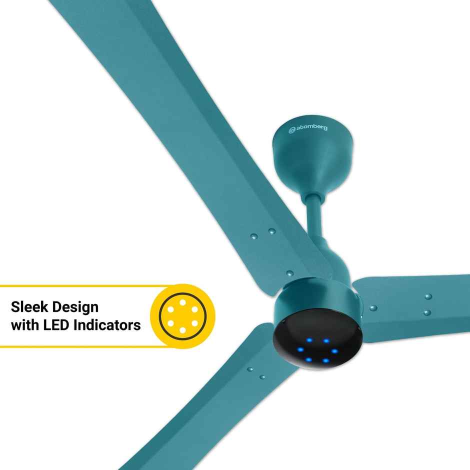 Atomberg Renesa+ BLDC Ceiling Fan,1200mm,Remote Control,BEE 5 Star Rated,LED Indicators,Aegean Blue