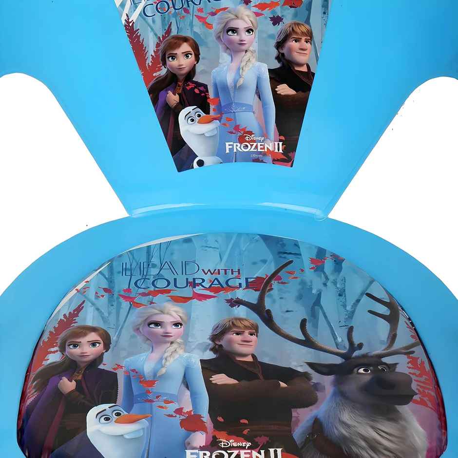 Kuber Industries Disney Frozen-II Plastic Foldable Kids Chair|Baby Stool|Capacity 30 Kg|Sky Blue