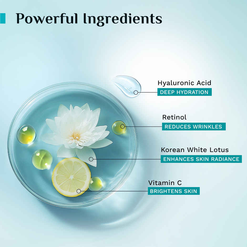 Pilgrim Retinol Anti Aging Night Cream With Hyaluronic Acid & Vitamin C For Radiant Skin