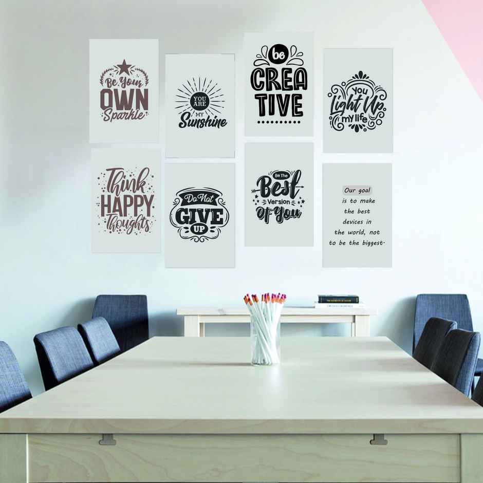 Paper Plane Design Motivational Wall Posters | Set of 10 | (12 Inch x 18 Inch) D93