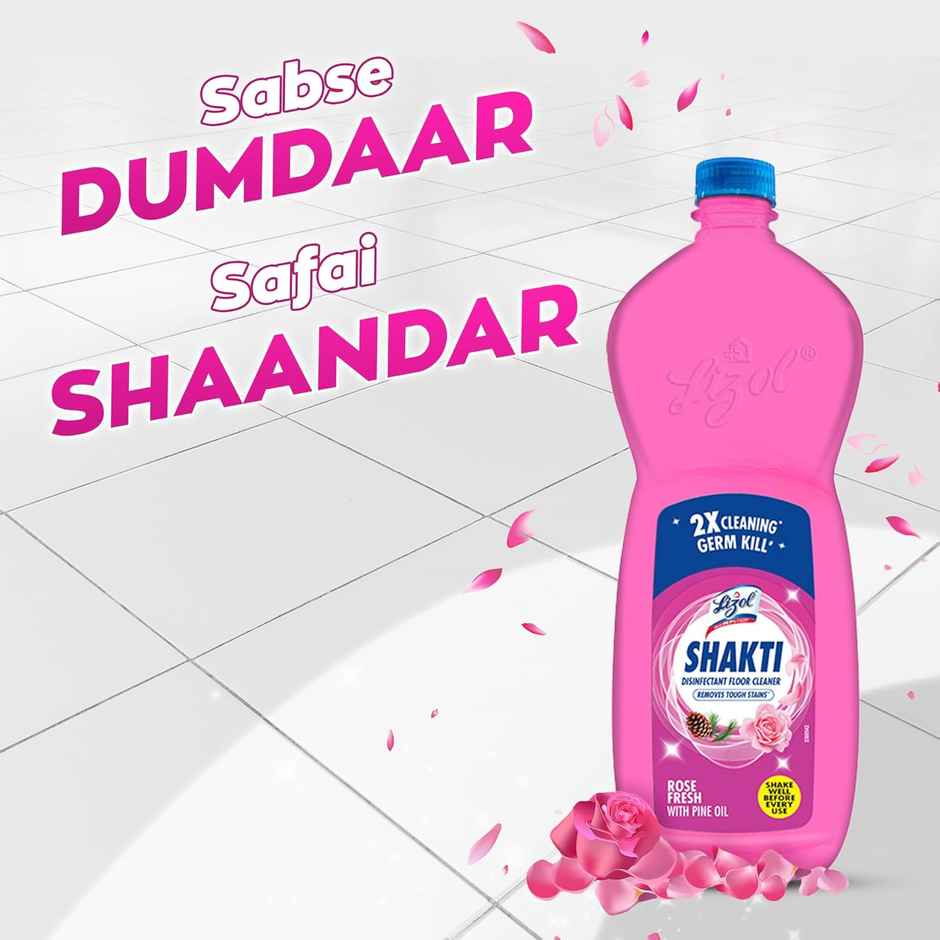 Lizol Rose Fresh Shakti Disinfectant Floor Cleaner