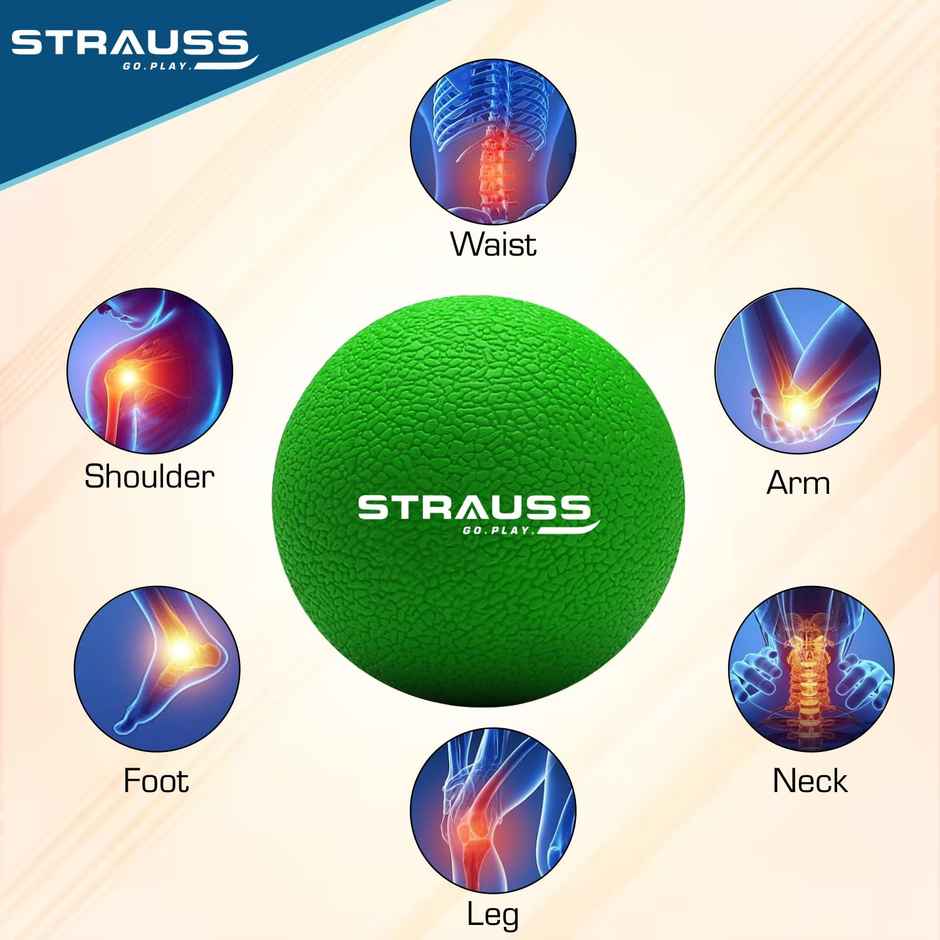 Strauss Yoga Massage Ball | Green