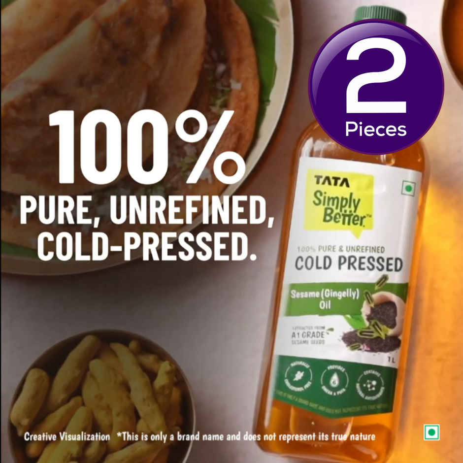 Tata Simply Better Cold Pressed Sesame-Gingelly-Til Oil Combo