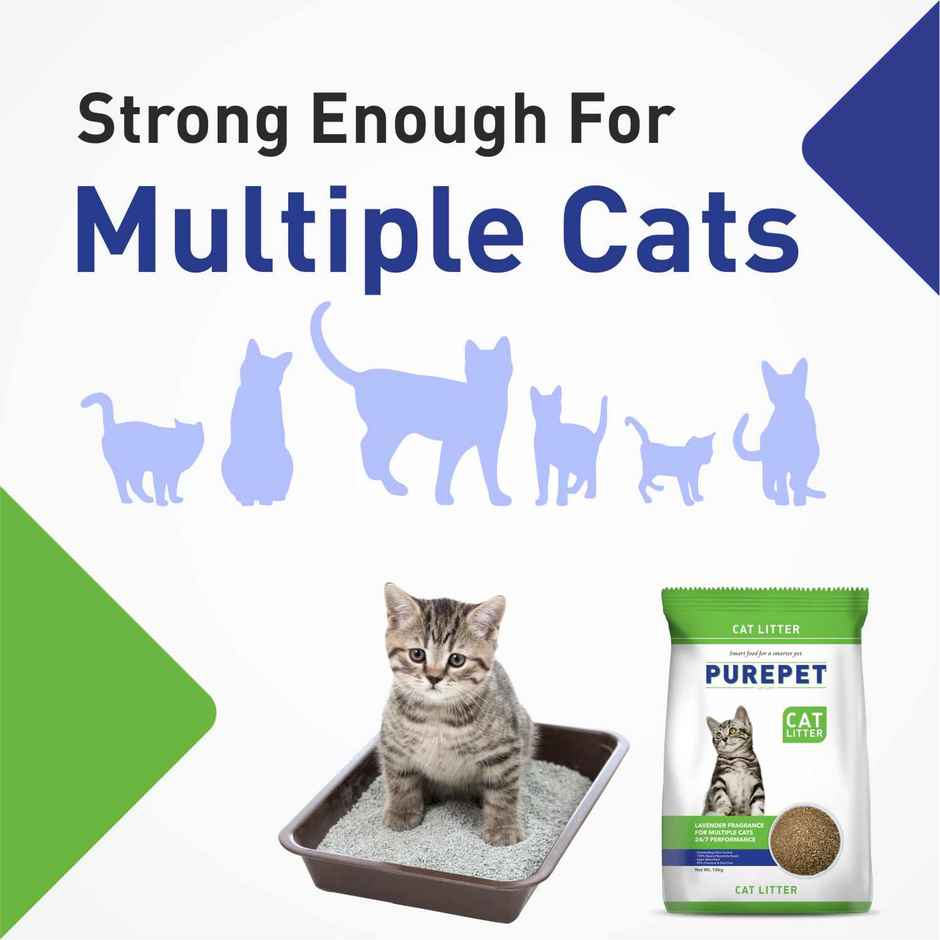 Purepet Clumping Lavender Fragrance Pet Cat Litter (For Multiple Cats)