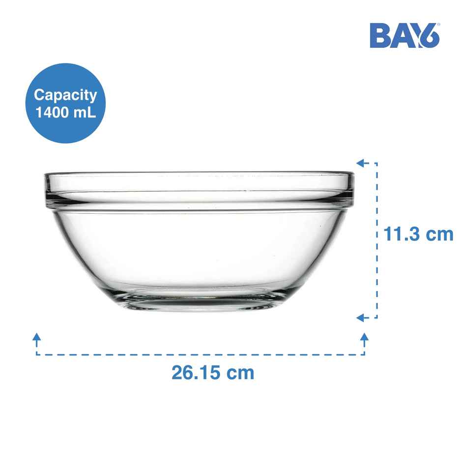 BAY6 Imported Heavy Fruit Bowl - 4000 ml