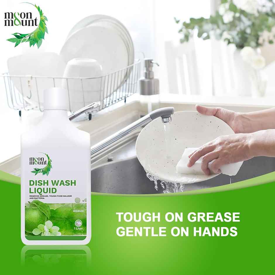 Moon&Mount Green Apple Dishwash Liquid