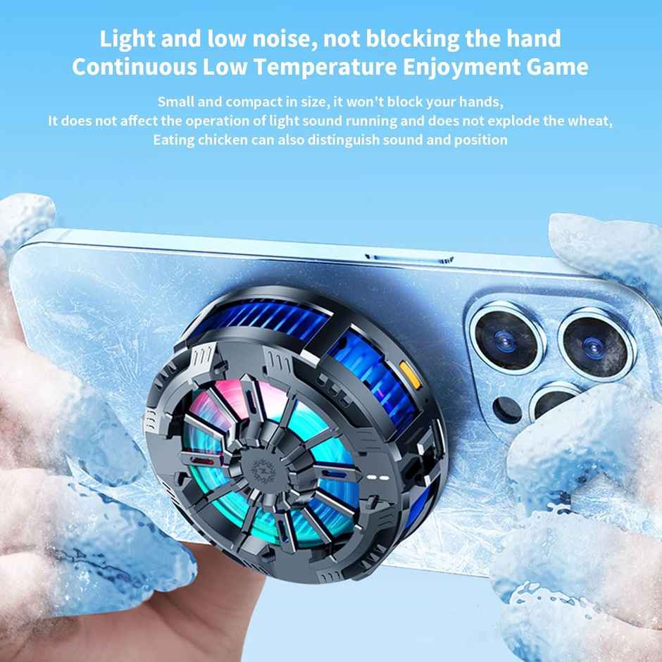 Striff Mobile Cooling Pad with LED Display, Refrigeration Chip, Magnet, for Android & iPhone