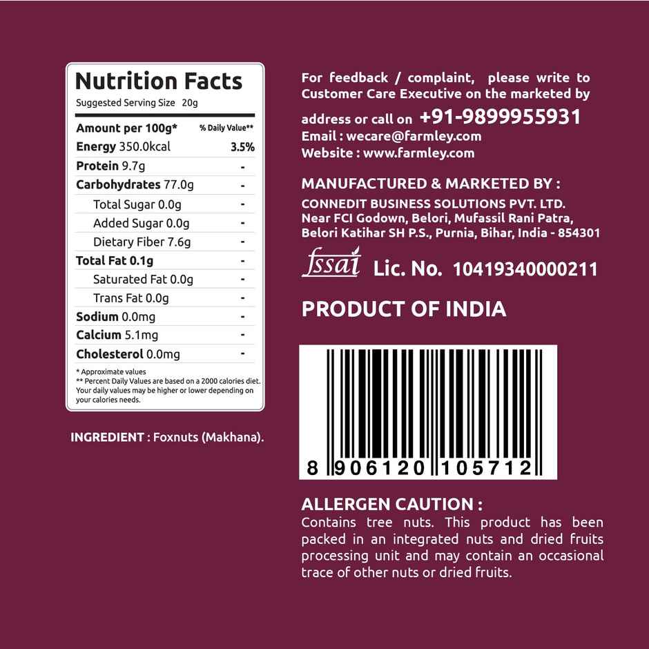 Farmley Prasadam Makhana | Foxnuts