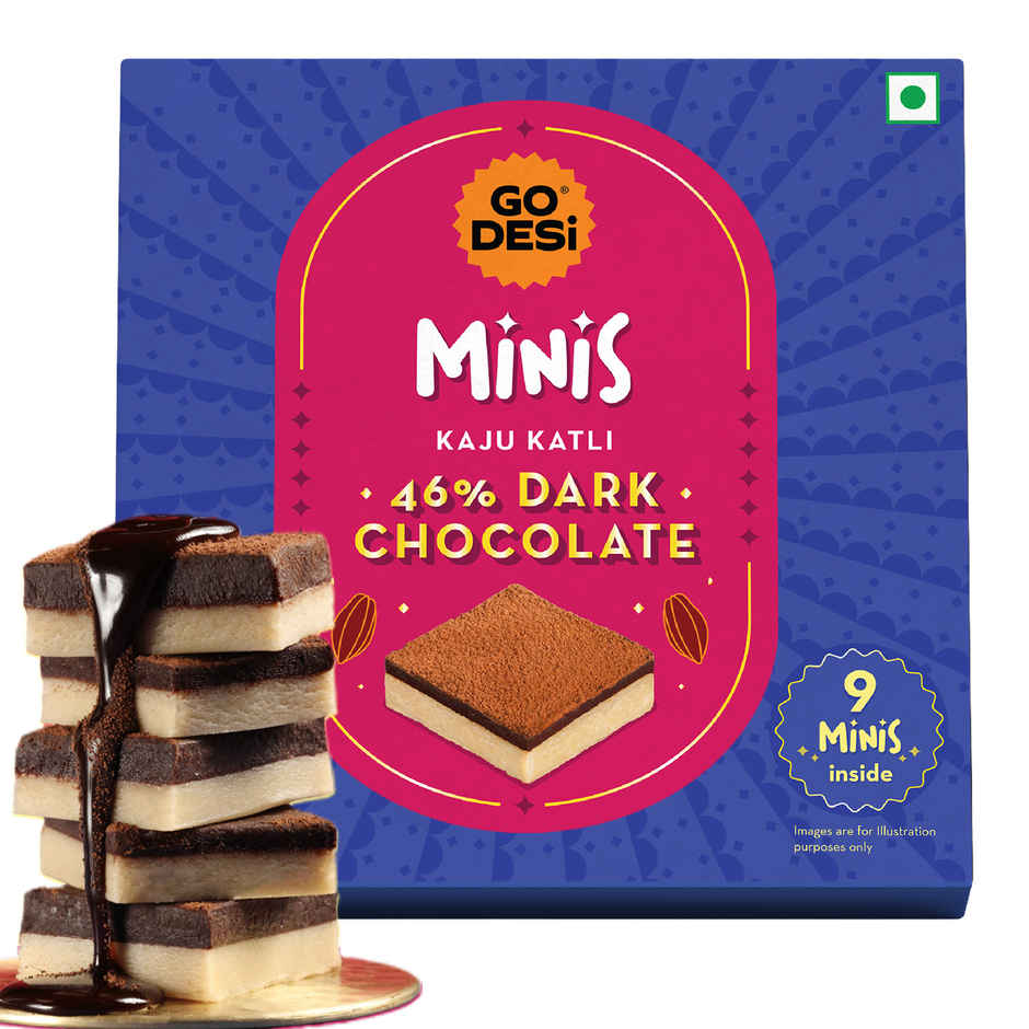 GO DESi Minis 46% Dark Choco Kaju Katli