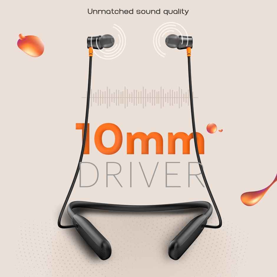 Noise Airwave Bluetooth Wireless Neckband Earphones with Mic - Midnight Blue