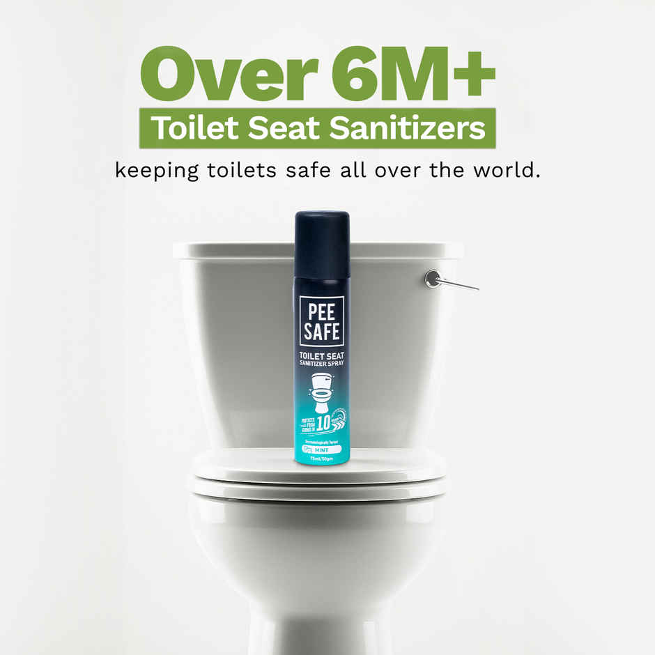 Pee Safe Toilet Seat Sanitizer Spray (Mint)