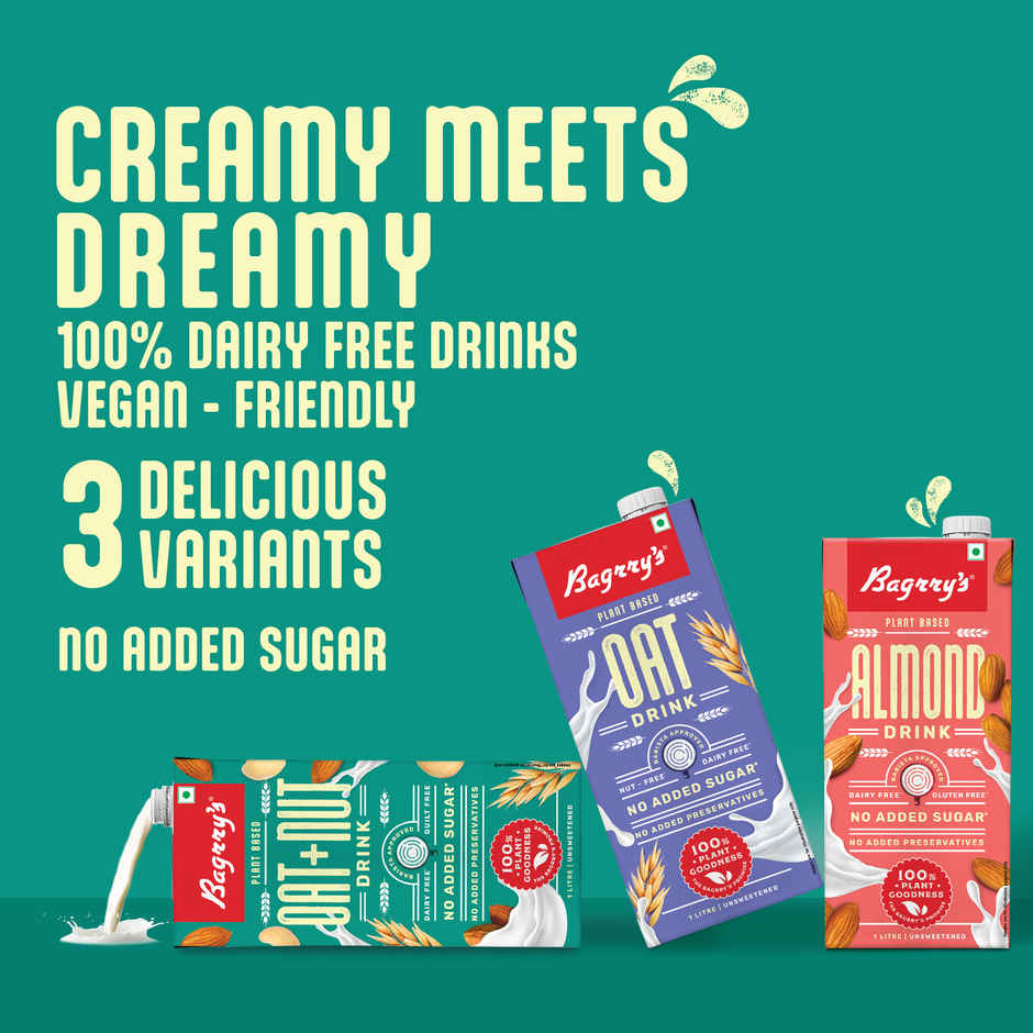 Bagrrys Oats And Nut Drink Vegan No Added Sugar
