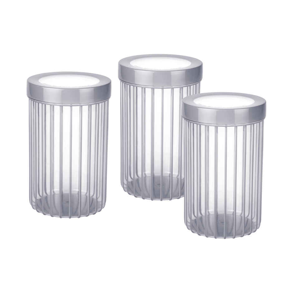 Joyo Better Home Linea Container 1500 ml (3 Pcs Set)- Grey