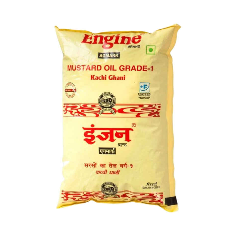 Engine Kacchi Ghani Mustard Oil | Pouch Combo