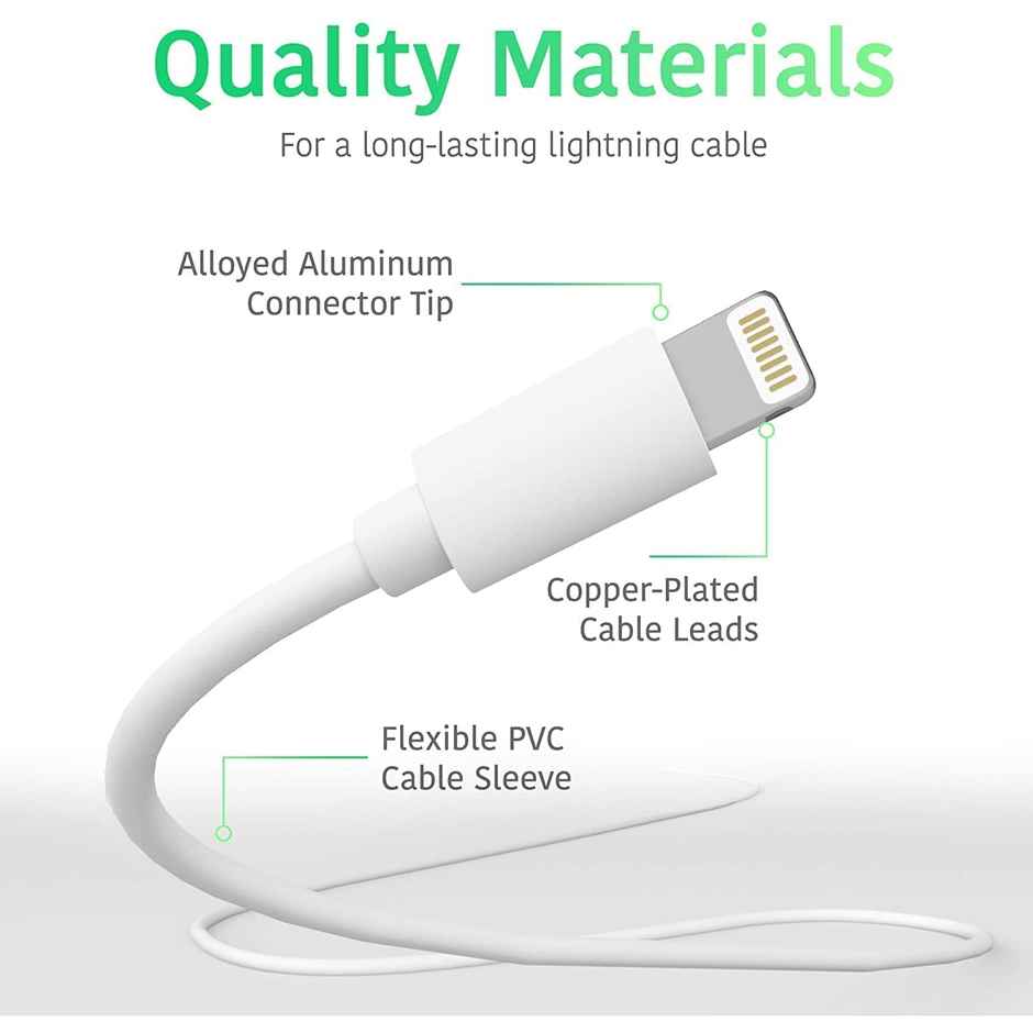 Sounce Type Usb C To 8-Pin Usb Phone Fast Charger Cable, Charging Adapter, White