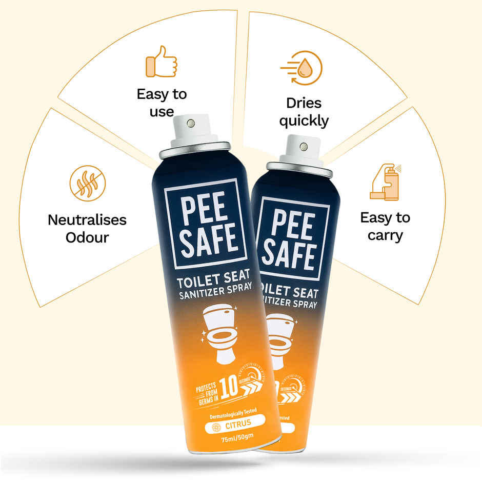 Pee Safe Toilet Seat Sanitizer Spray (Citrus)