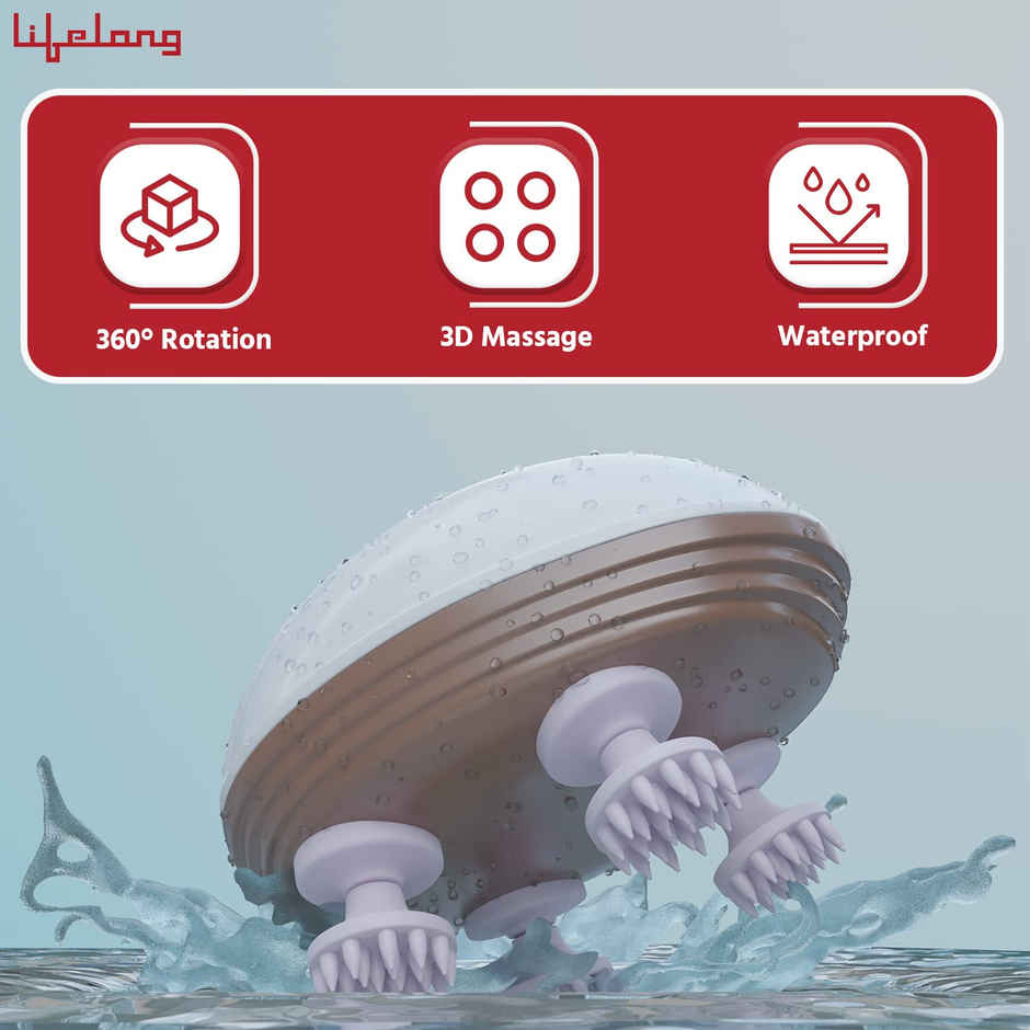 Lifelong LLM594 Head and Body Massager - Full Body Pain Relief | Deep Clean