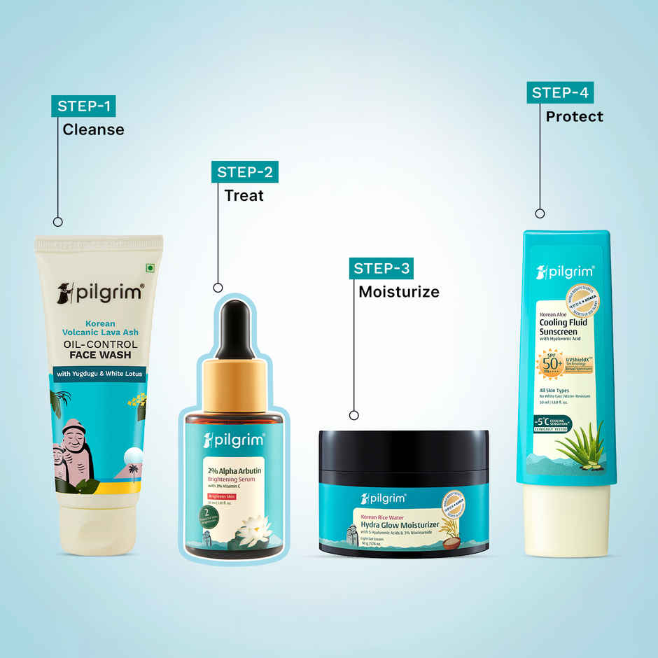 Pilgrim Brightening Skin Face Serum with 2% Alpha Arbutin & 3% Vitamin C