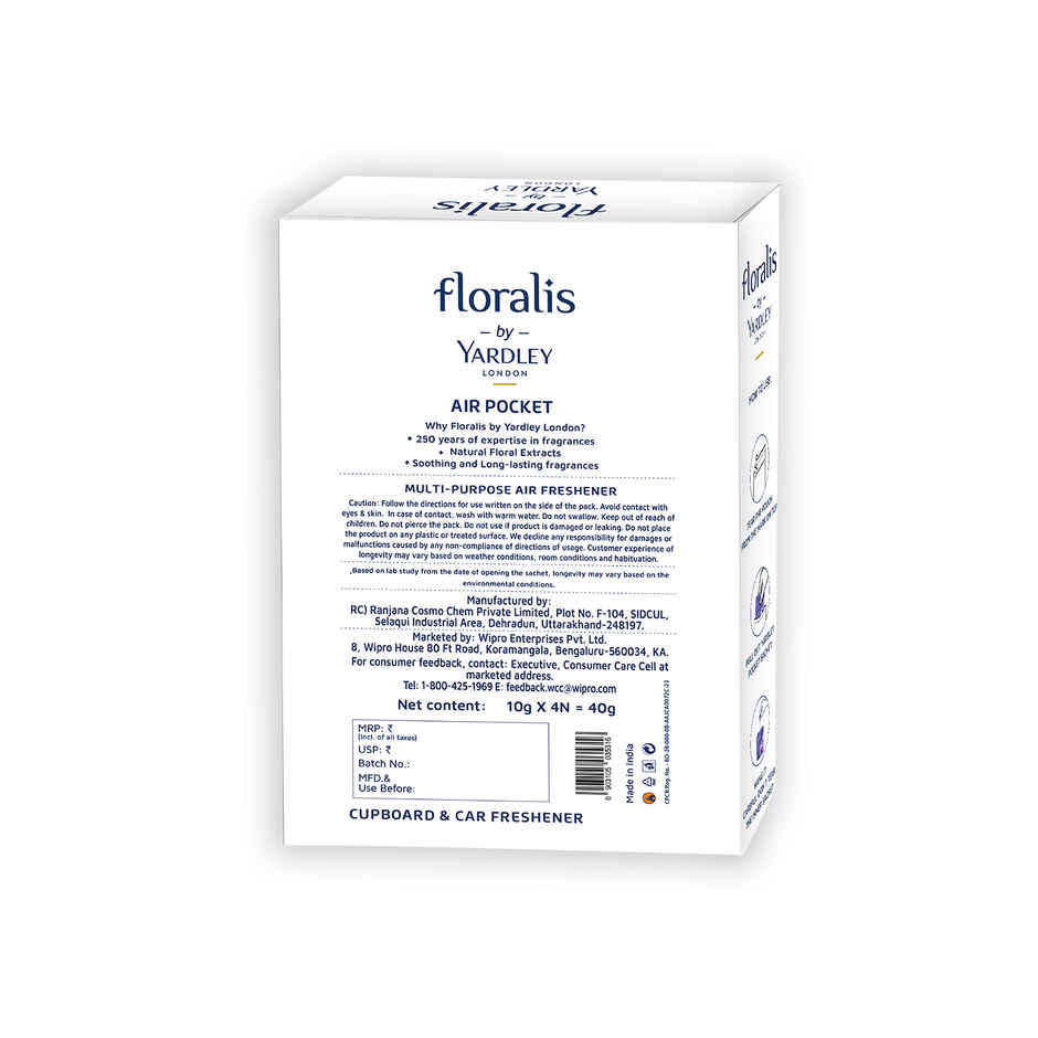  Floralis by Yardley Air Pocket Bathroom Freshener