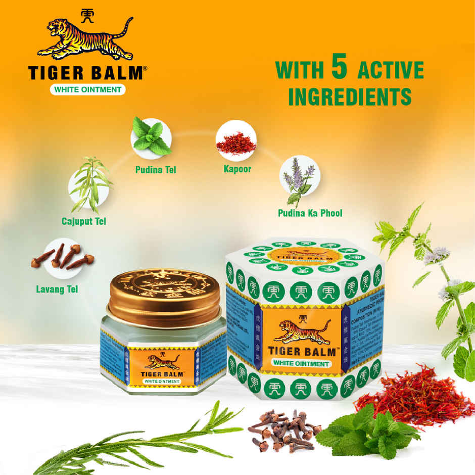 Tiger Balm White Ointment For Effective Relief | Ayurvedic Pain Relief Balm