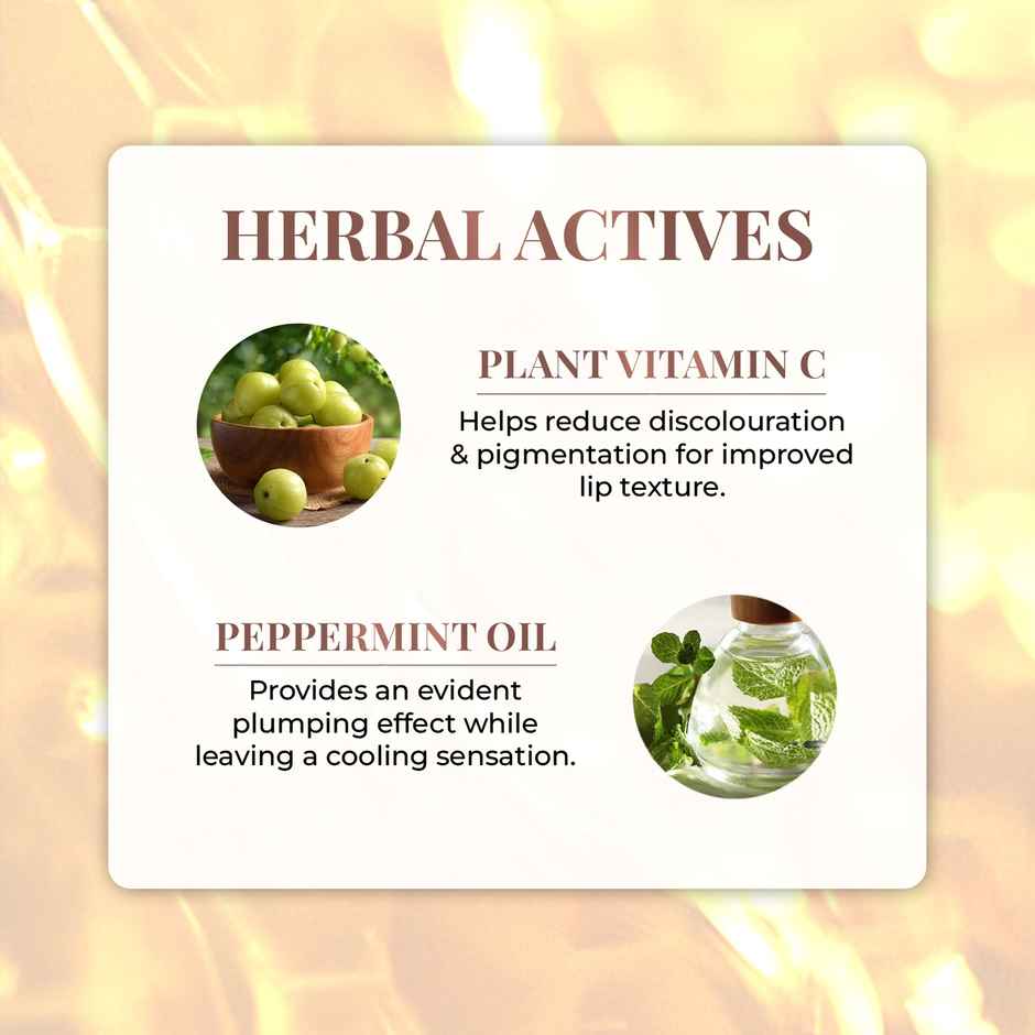 Just Herbs Honey Bunny Non Stick Lip Plumping Gloss With Vit C And Peppermint Oil For Women