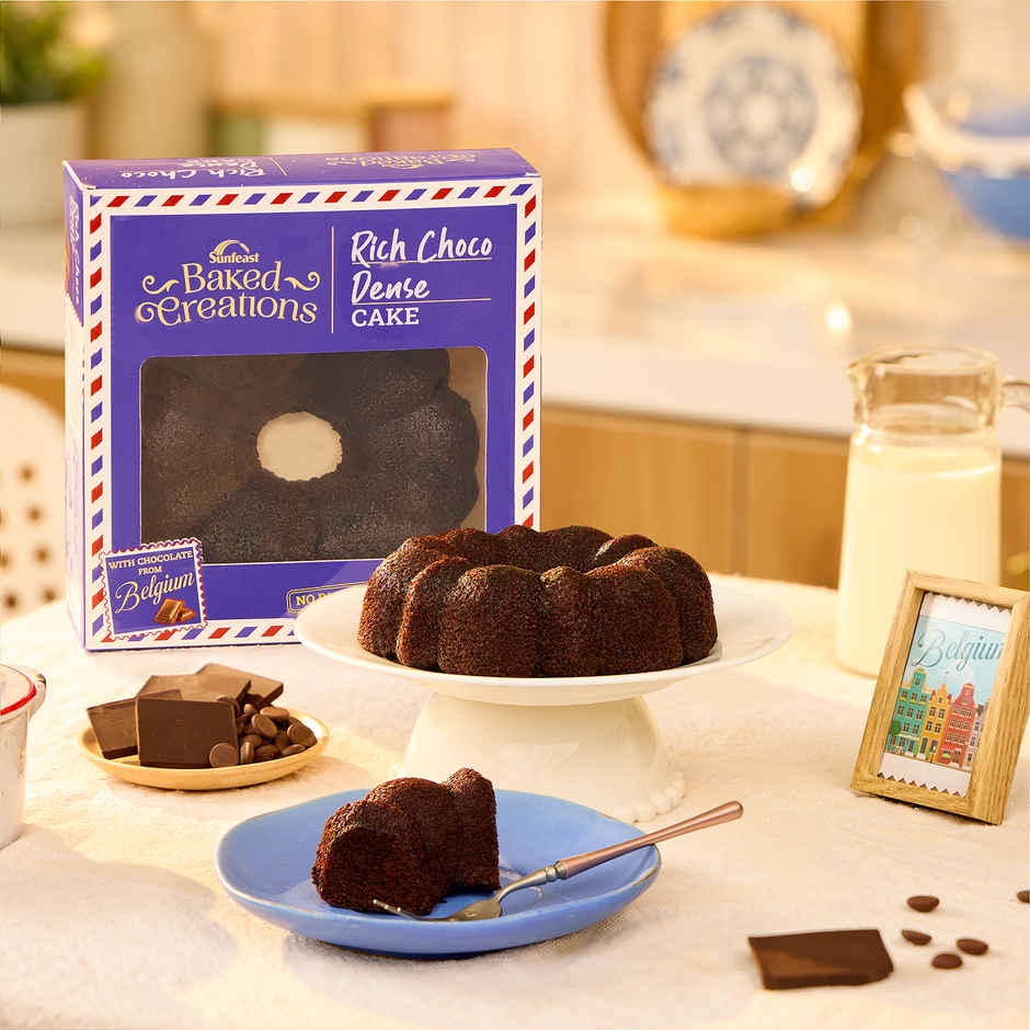 Rich Choco Dense Bundt Cake by Sunfeast Baked Creation