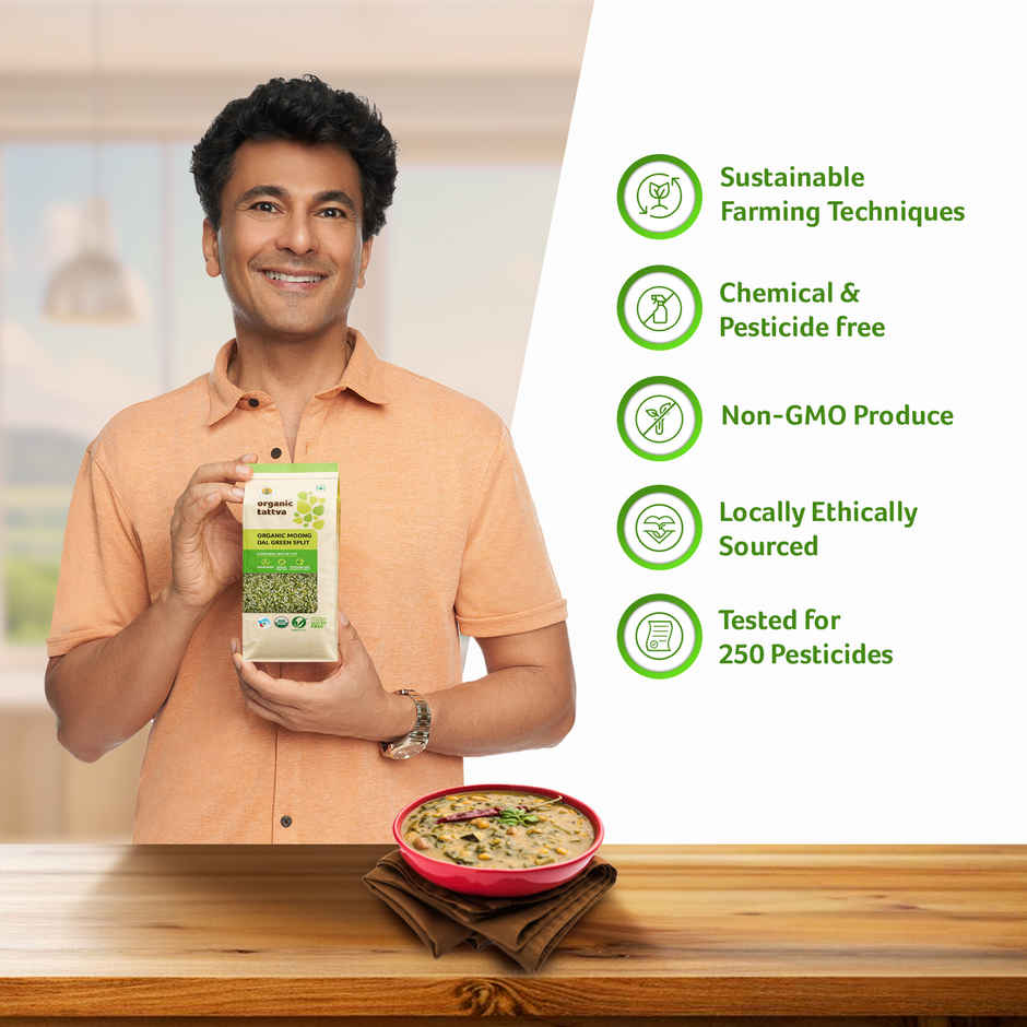 Organic Tattva Moong Dal Green Split
