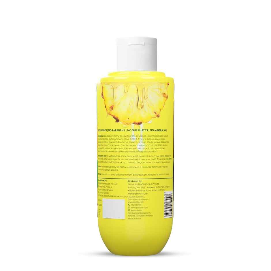Plix The Plant Fix Pineapple 5% Lactic Acid Exfoliating Body Wash | For Tan Free - Brighter Skin