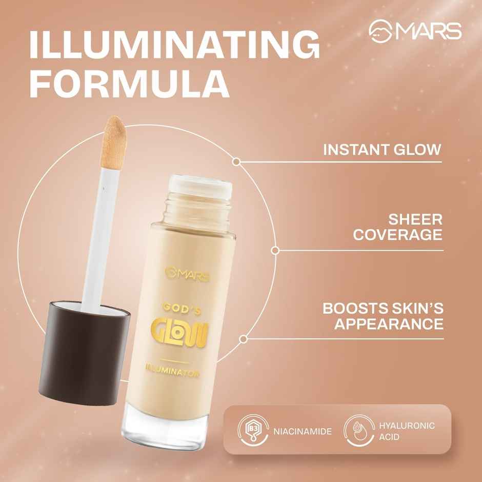 MARS Cosmetics God's Glow Illuminator (30ml) (01-VANILLA)
