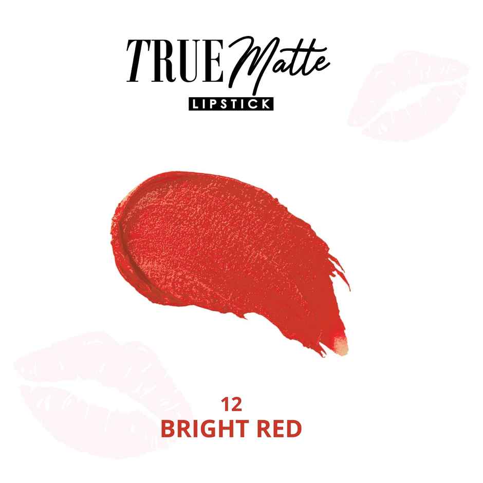 Blue Heaven True Matte Lipstick with SPF Sun Protection | Long Lasting Upto 8Hrs | 12 Bright Red