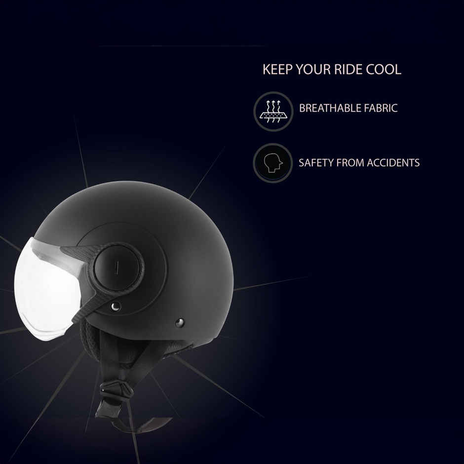 Vega Atom Dull Black Helmet | M