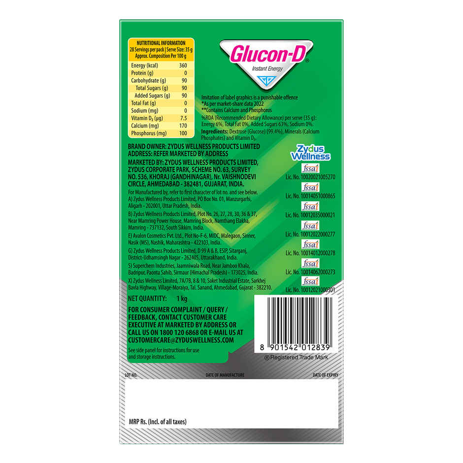 Glucon-D Regular with 3 Benefits of Energy, Recovery, and Immunity