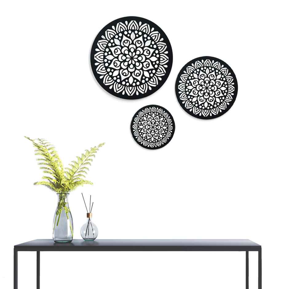 Ekhasa Mandala Mirror Wall Decor For Home | Mirrors Set For Wall | Foyer Decoration For Entrance