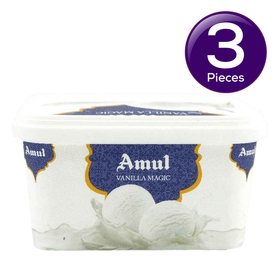 Amul Vanilla Magic Ice Cream Tub Combo