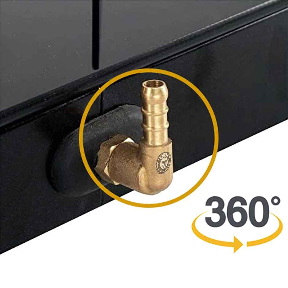 Quinze Revolving Lpg Gas Stove Nozzle - Suitable For All 1/4 BSP Gas Stoves | Brass