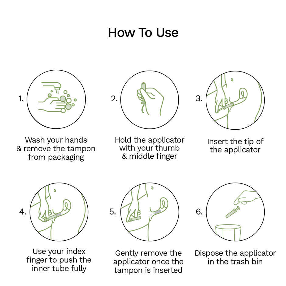 Pee Safe Applicator Tampons Light Flow - Regular