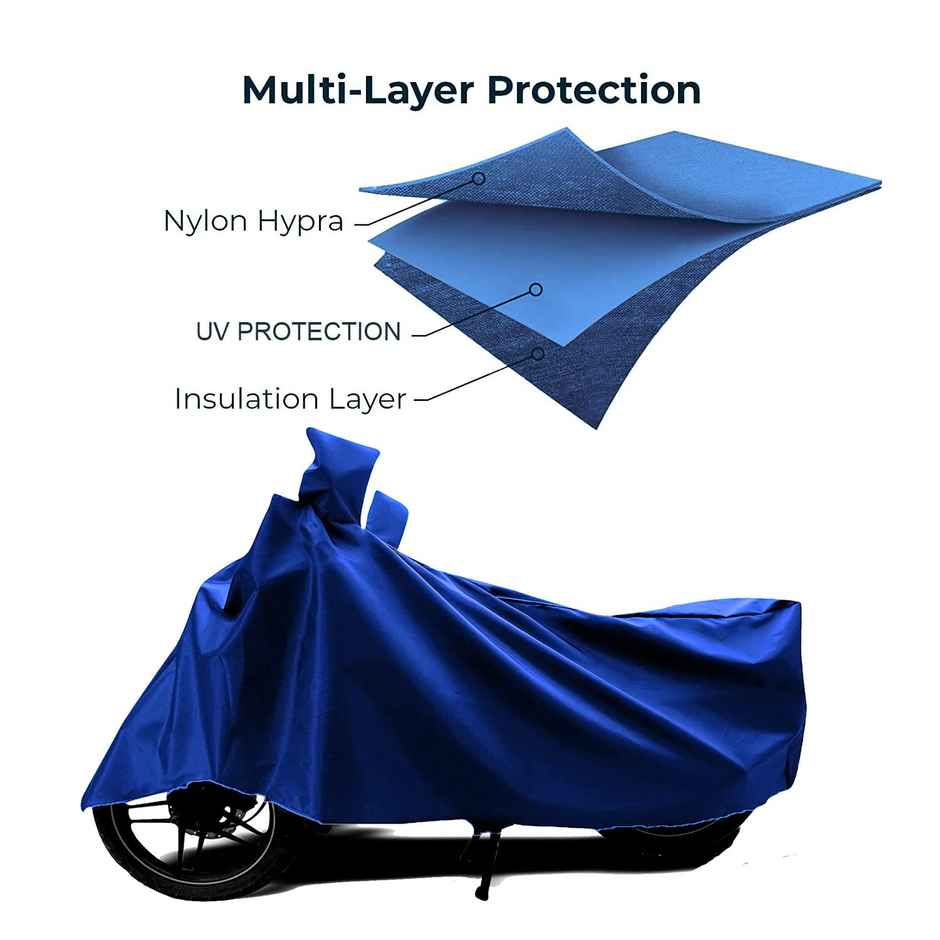Autofy Universal Uv Protection & Dustproof Bike Body Cover For Bike Scooter Scooty Activa | Blue