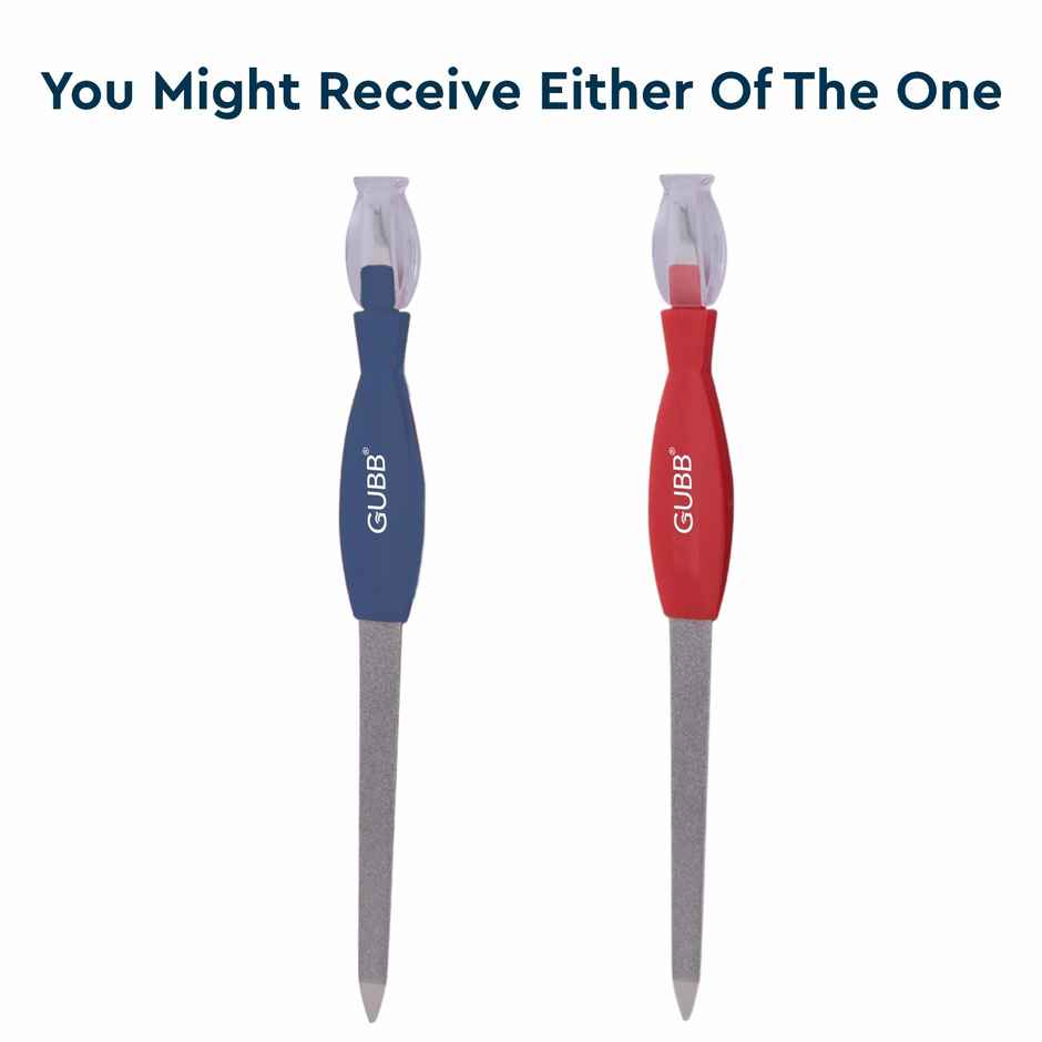 Gubb 2 In 1 Nail File & Cuticle Timmer - Assorted