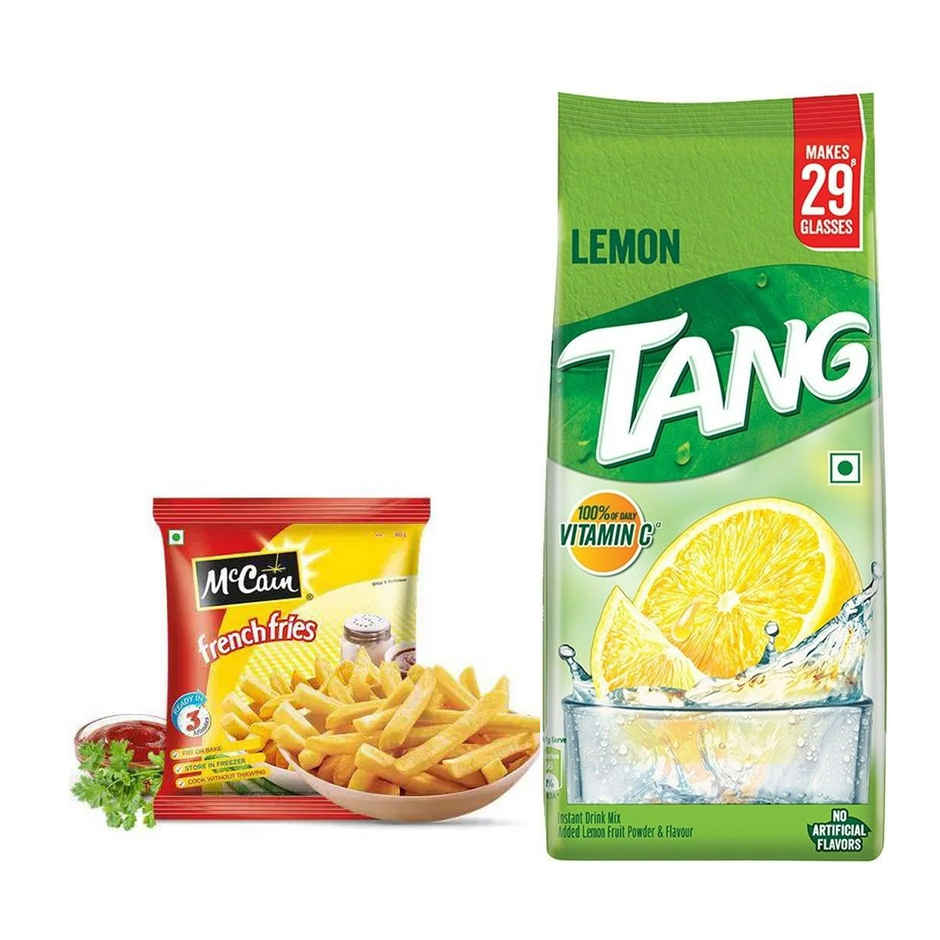Mccain French Fries(420gms) & Tang Lemon Instant Drink Mix(500gms) Combo