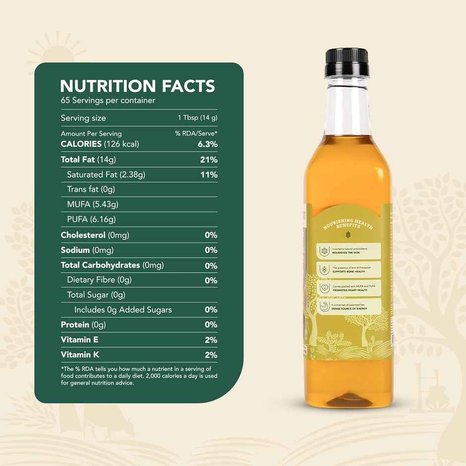 Anveshan Black Sesame (Til-Gingelly) Wood Cold Pressed Oil